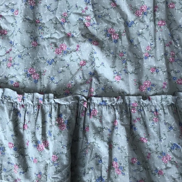 Gunne Sax 1970s Romantic Floral Corset Skirt 9 - Picture 6 of 13